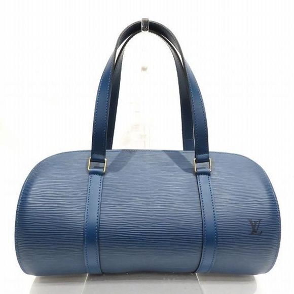Louis Vuitton Epi Soufflot Bag Handbag Toledo Blue - Picture 1 of 9